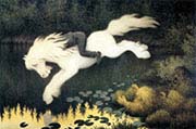 Boy on White Horse